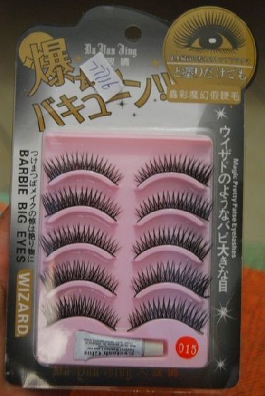 5 Pairs Barbie Big Eyes Cross Style Magic Long False